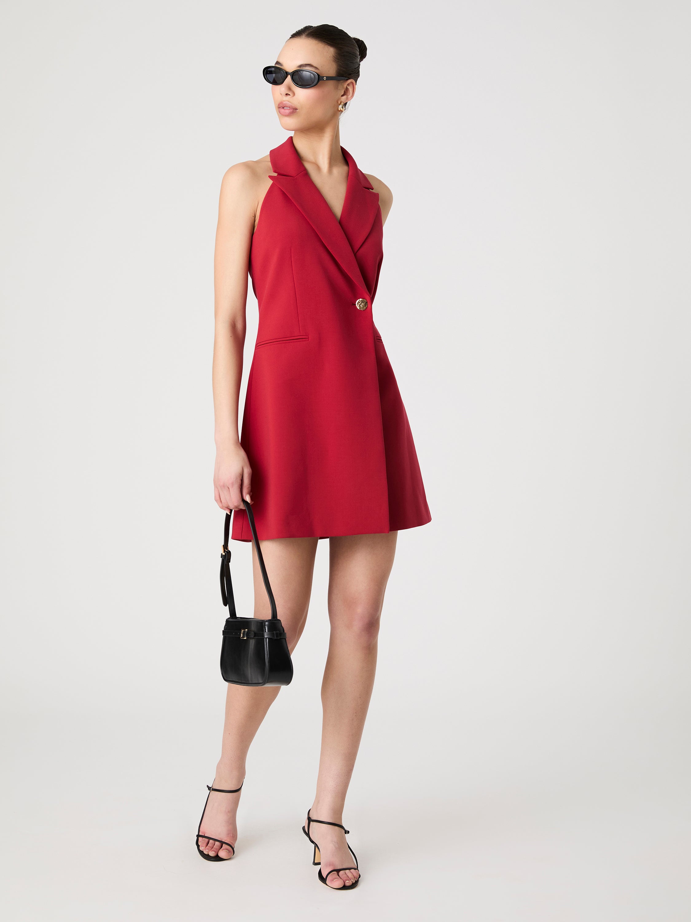 Whisper Halter Blazer Dress