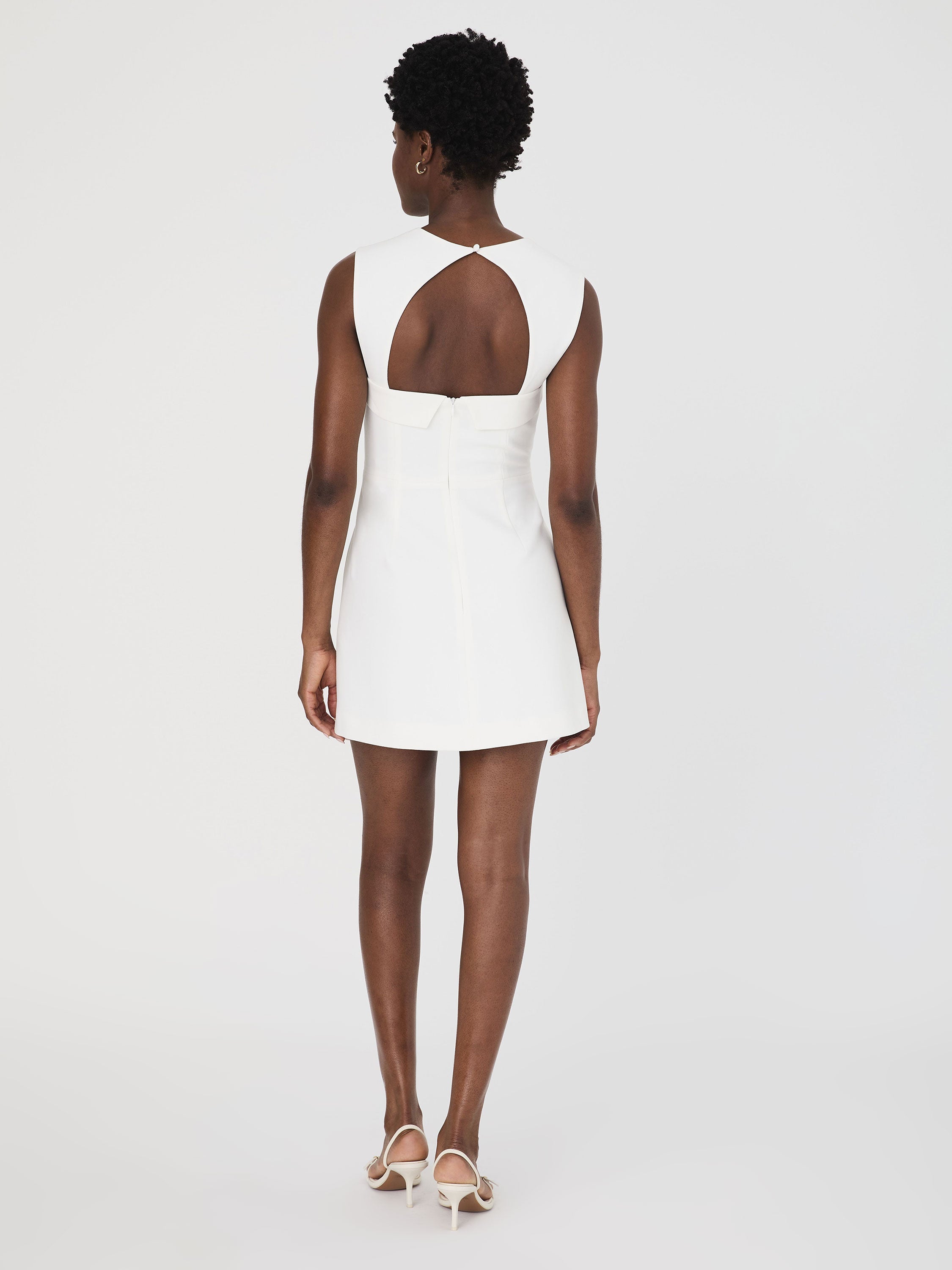 Whisper Foldover Square Neck Mini Dress