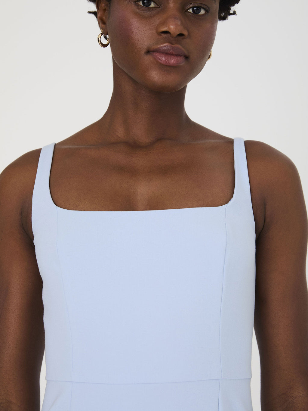 Whisper Bow Slit Strappy Mini Dress