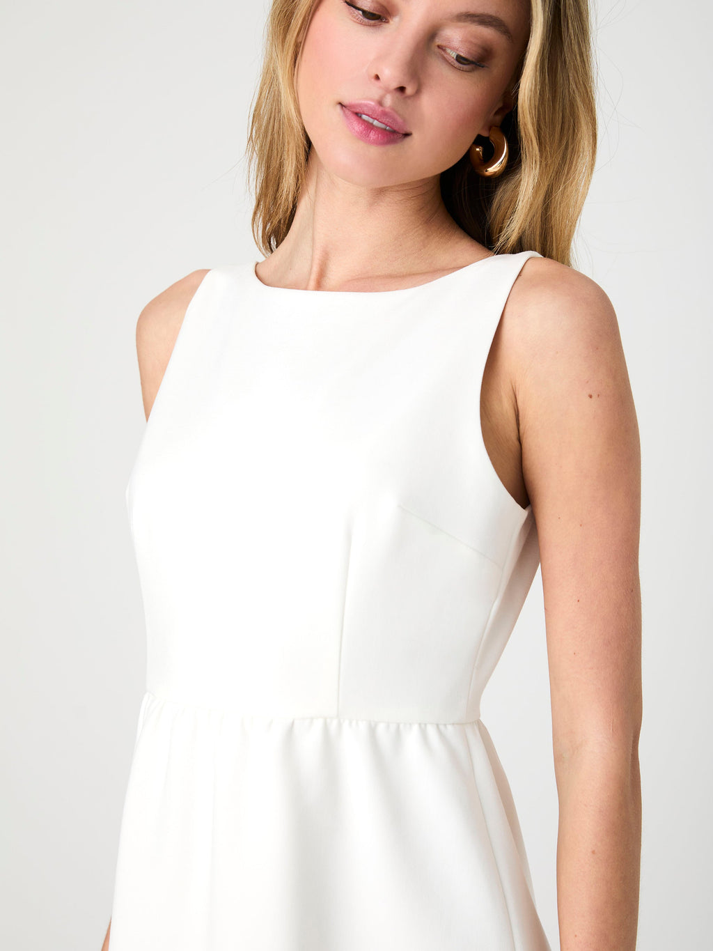 Whisper Boat Neck Mini Dress