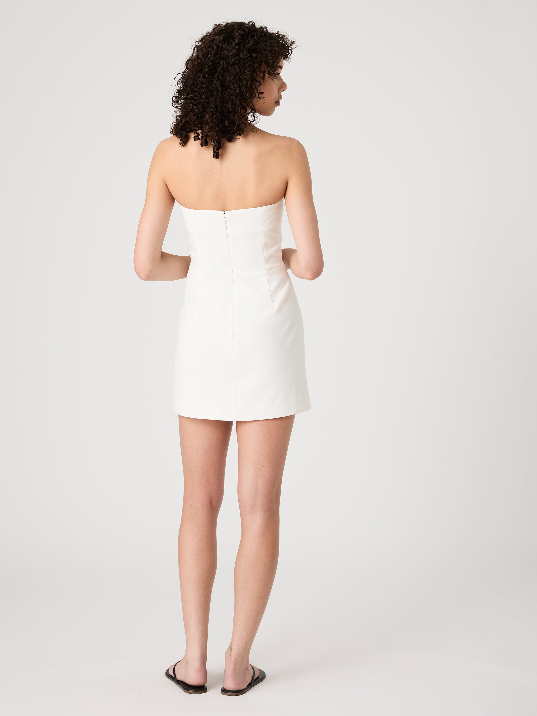 Whisper Strapless Bow Mini Dress