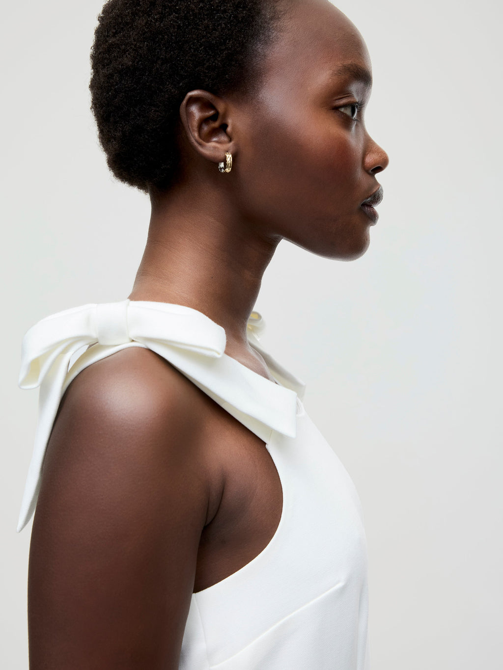 Whisper Bow Strap Mini Dress