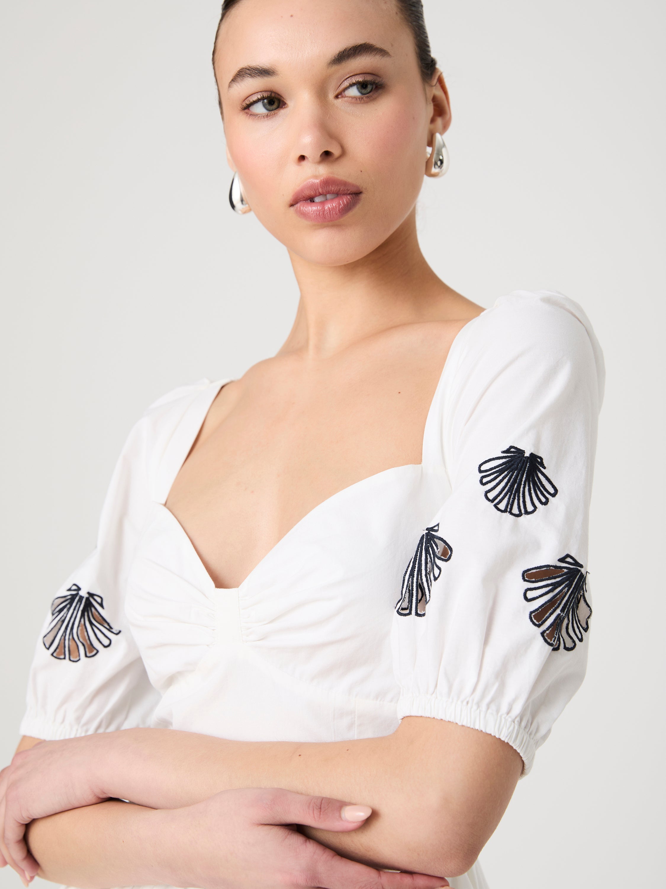 Cambria Cotton Anglaise Dress